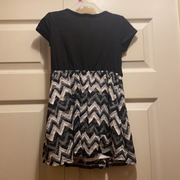 Faded glory black and pink dress size 4/5 - Picture 3 of 3
